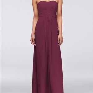 David’s bridal bridesmaid dress.